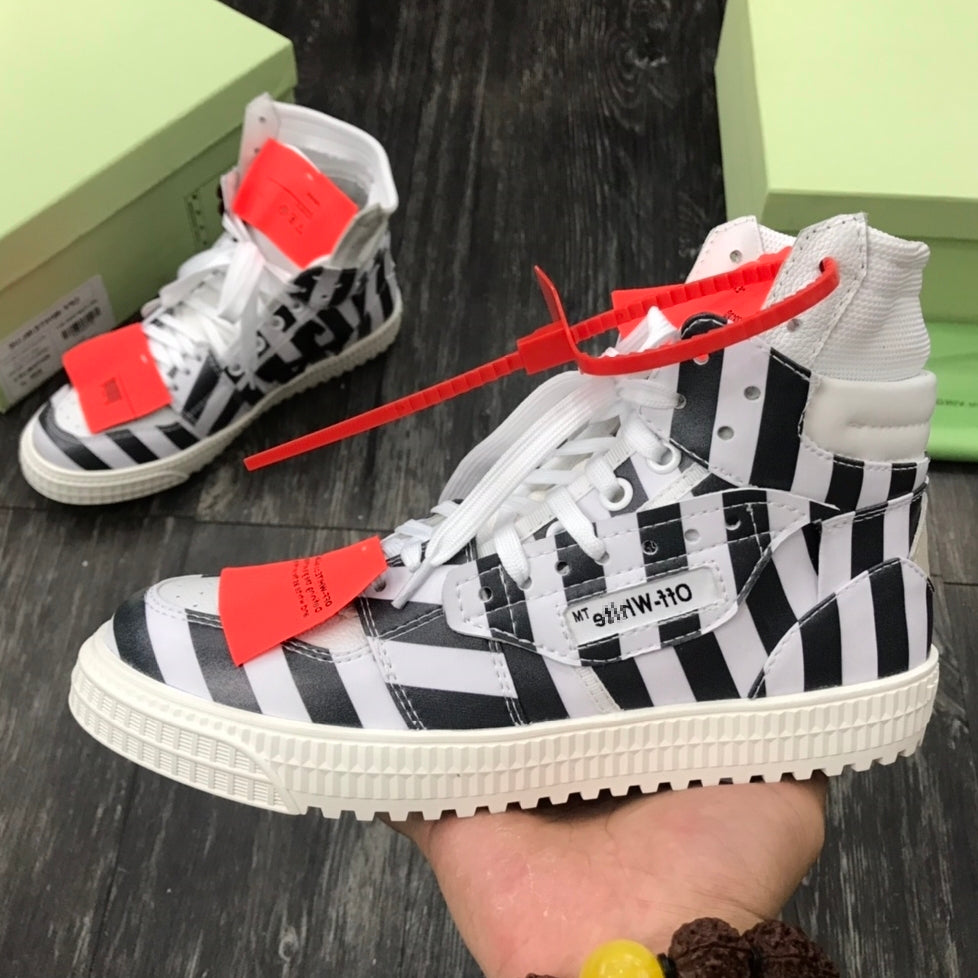 Off-White  Arrow Logo Leather Sneakers #43