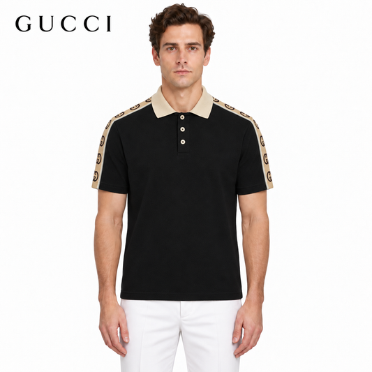 Gucci GG Monogram Polo Shirt – All-Over Diagonal Print