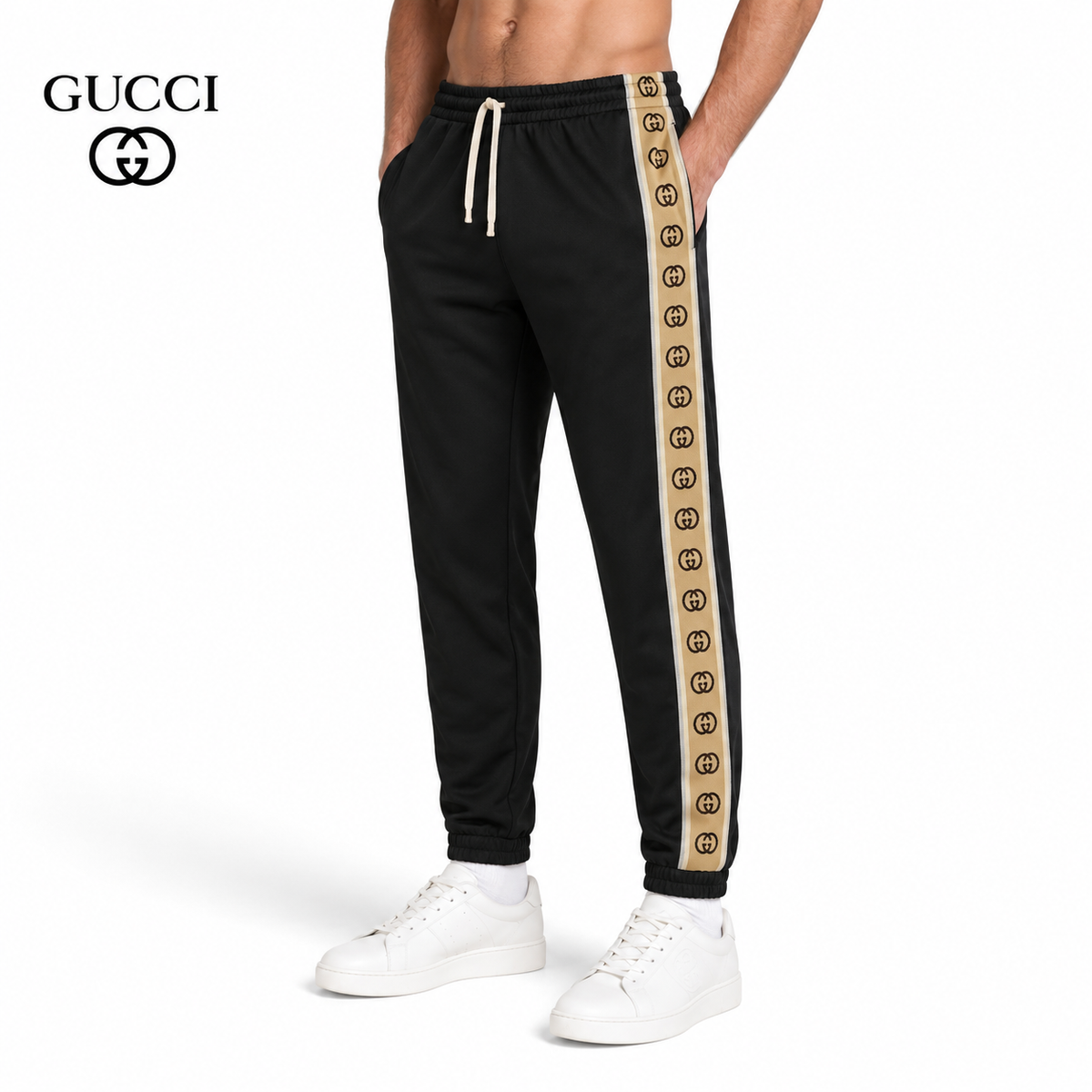 Gucci GG Logo Tape Track Pants