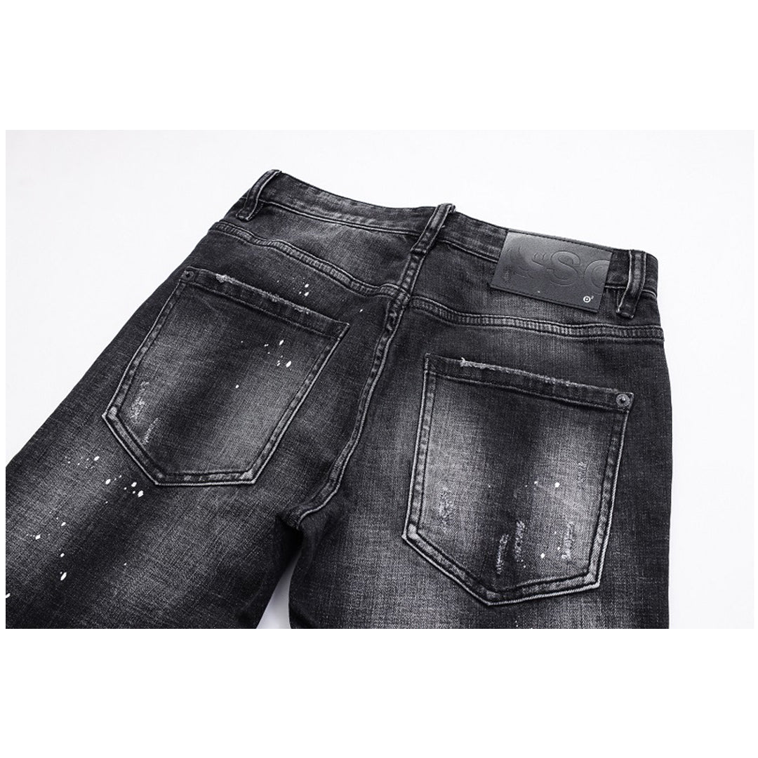 dsquared2 Hole spray ink wash Jeans