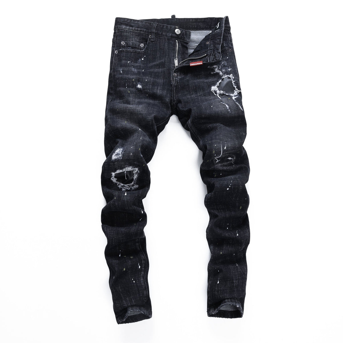 dsquared2 New Man Ink splash Hole Jeans