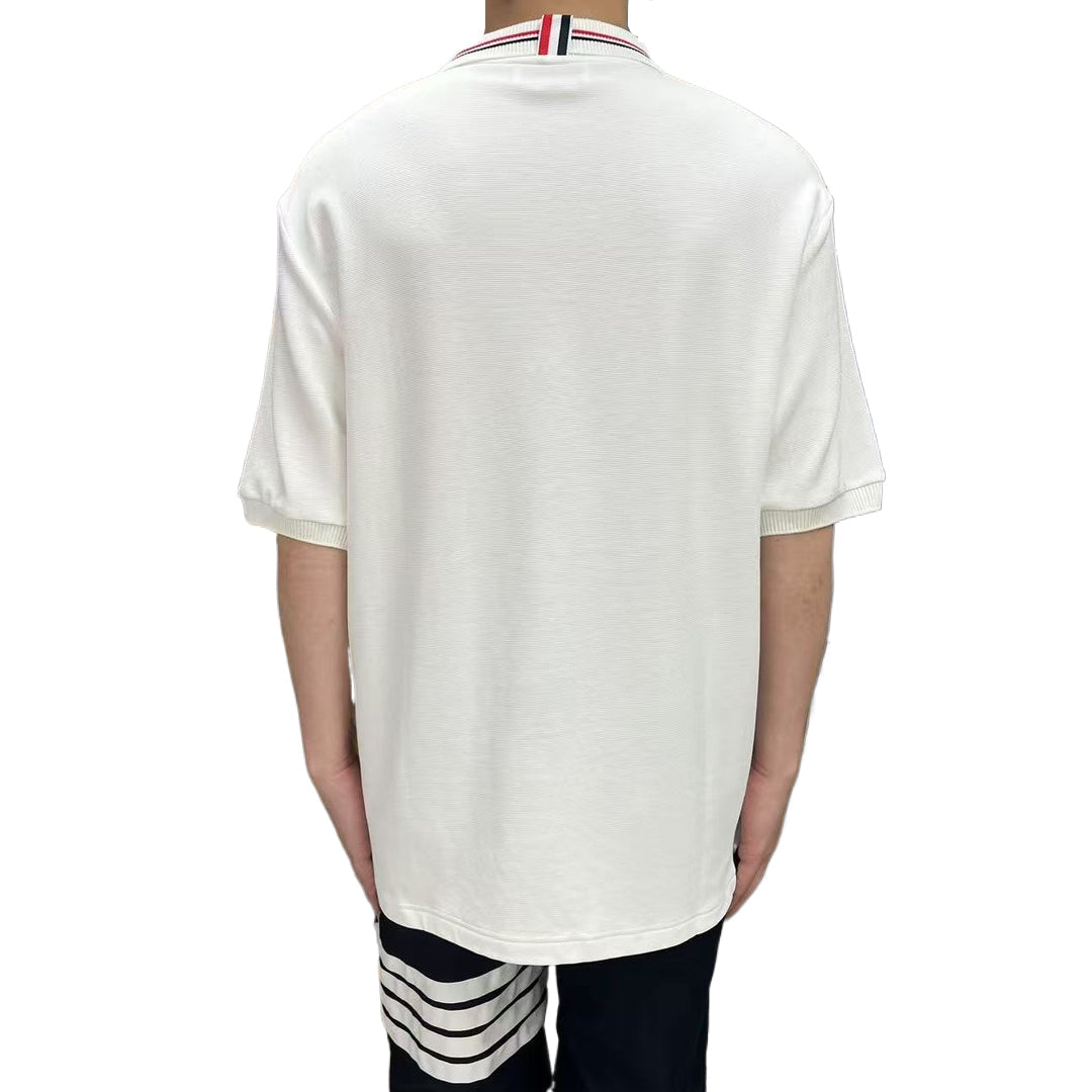 Thom Browne 2025ss Loose polo T-shirt