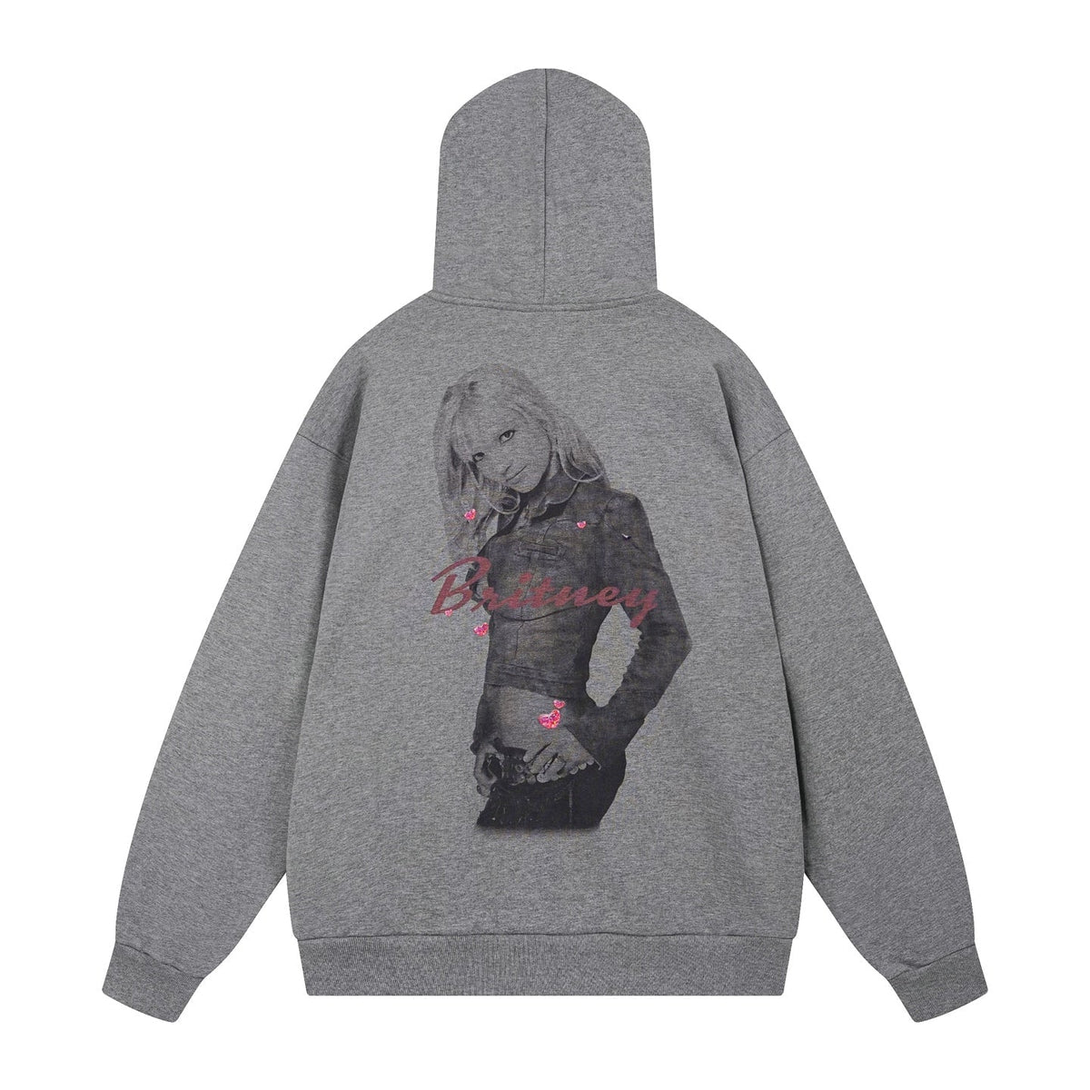 Balenciaga New LOGO Gray Hoodie