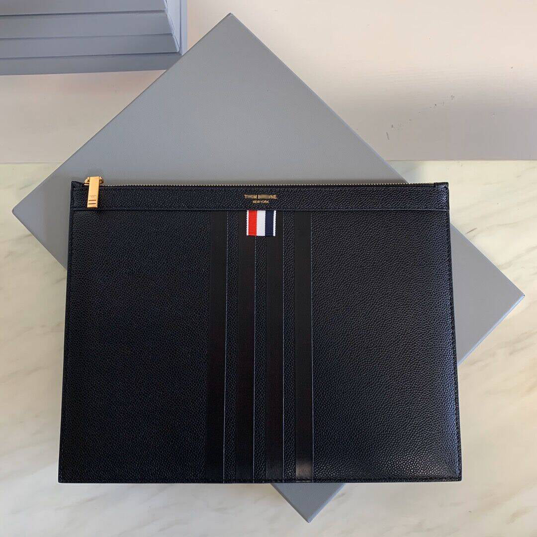 Thom Browne Top-grade cowhide clutch