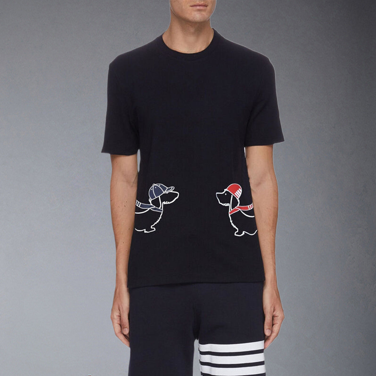 Thom Browne  Puppy Embroidery T-shirt