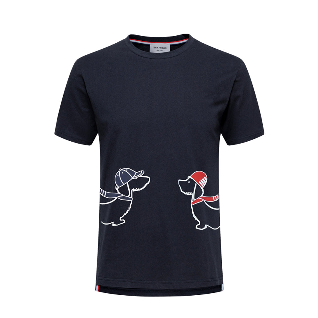 Thom Browne  Puppy Embroidery T-shirt