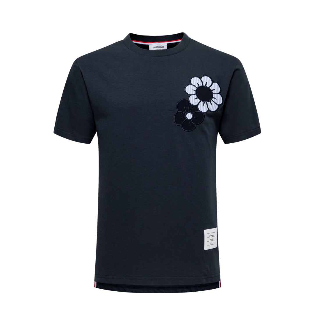 Thom Browne  Floral Embroidery T-shirt