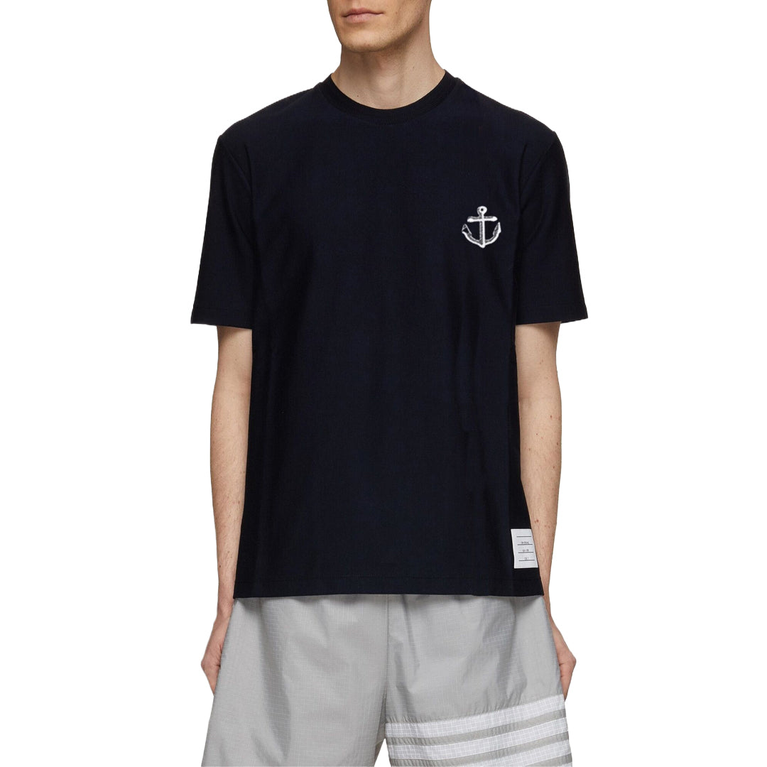 Thom Browne  Anchor embroidery T-shirt