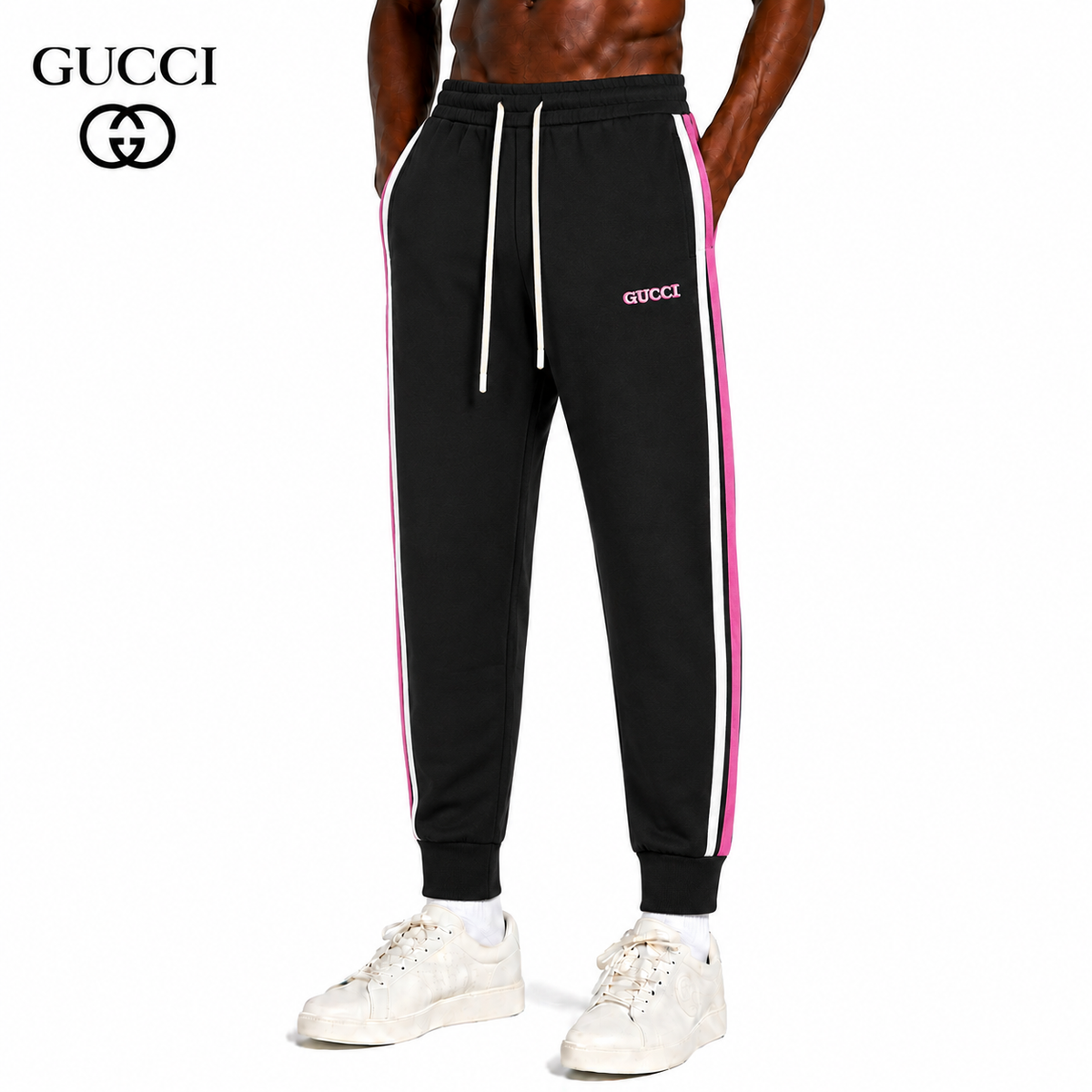 Gucci Logo Stripe Sweatpants