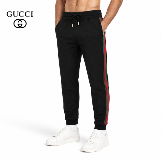 Gucci GG Monogram Web Stripe Jogger Pants