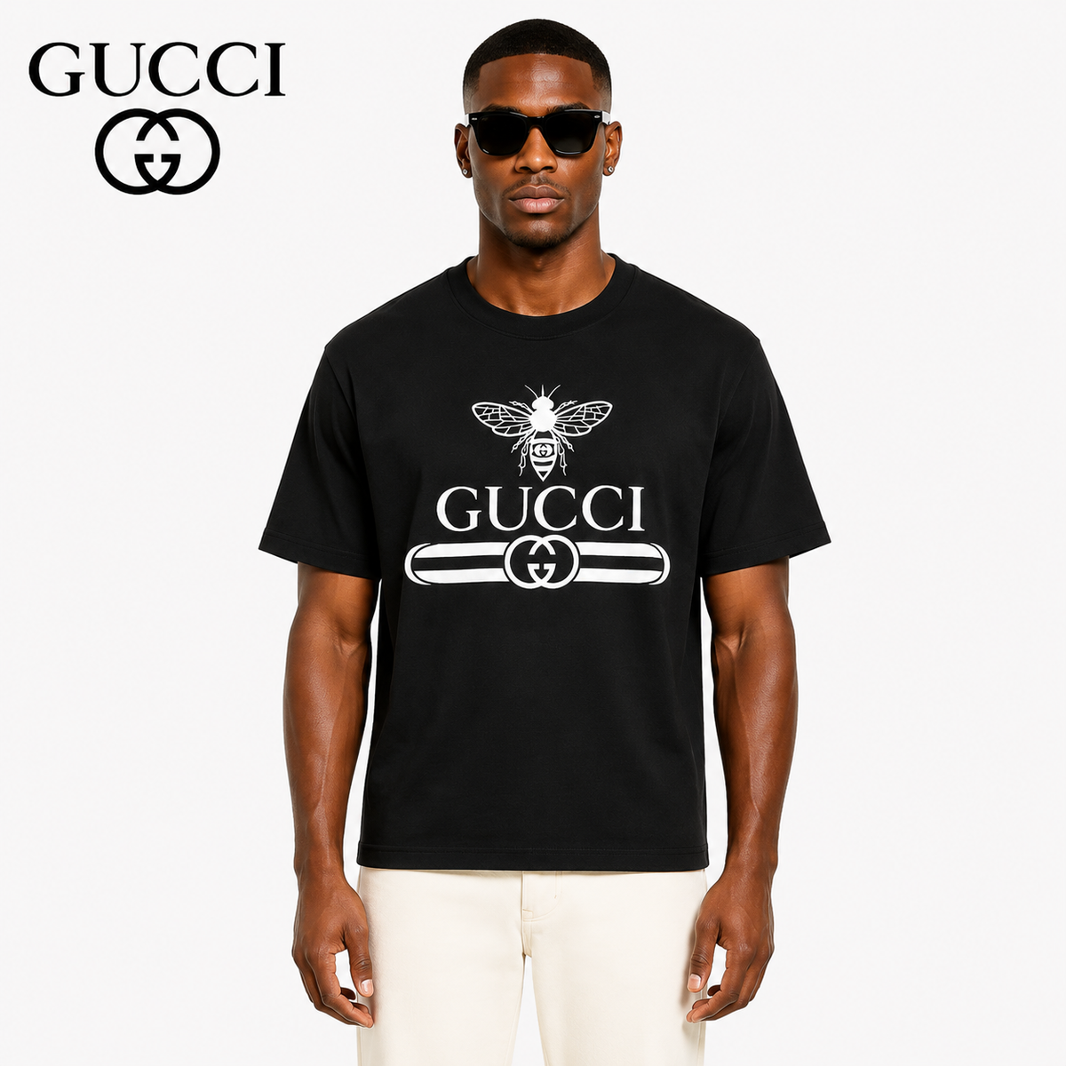 Gucci Signature Bee GG Logo T-Shirt