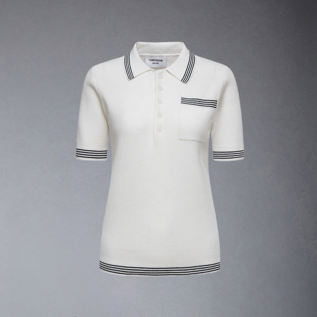 MR.TOM  Women stripe POLO shirt