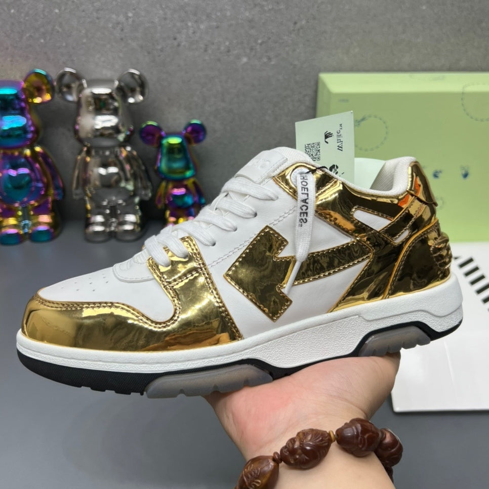 Off-White Arrow Logo Leather Sneakers #42
