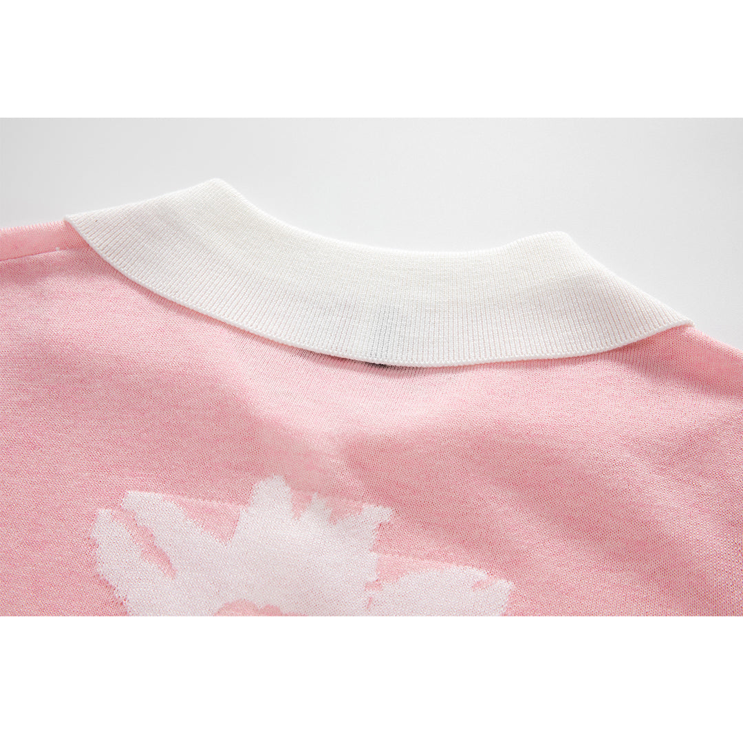 MR.TOM  Women Flowers POLO shirt