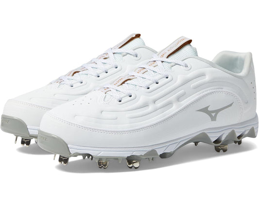 Men's Mizuno 9-Spike Ambition 3 Baseball Cleats White