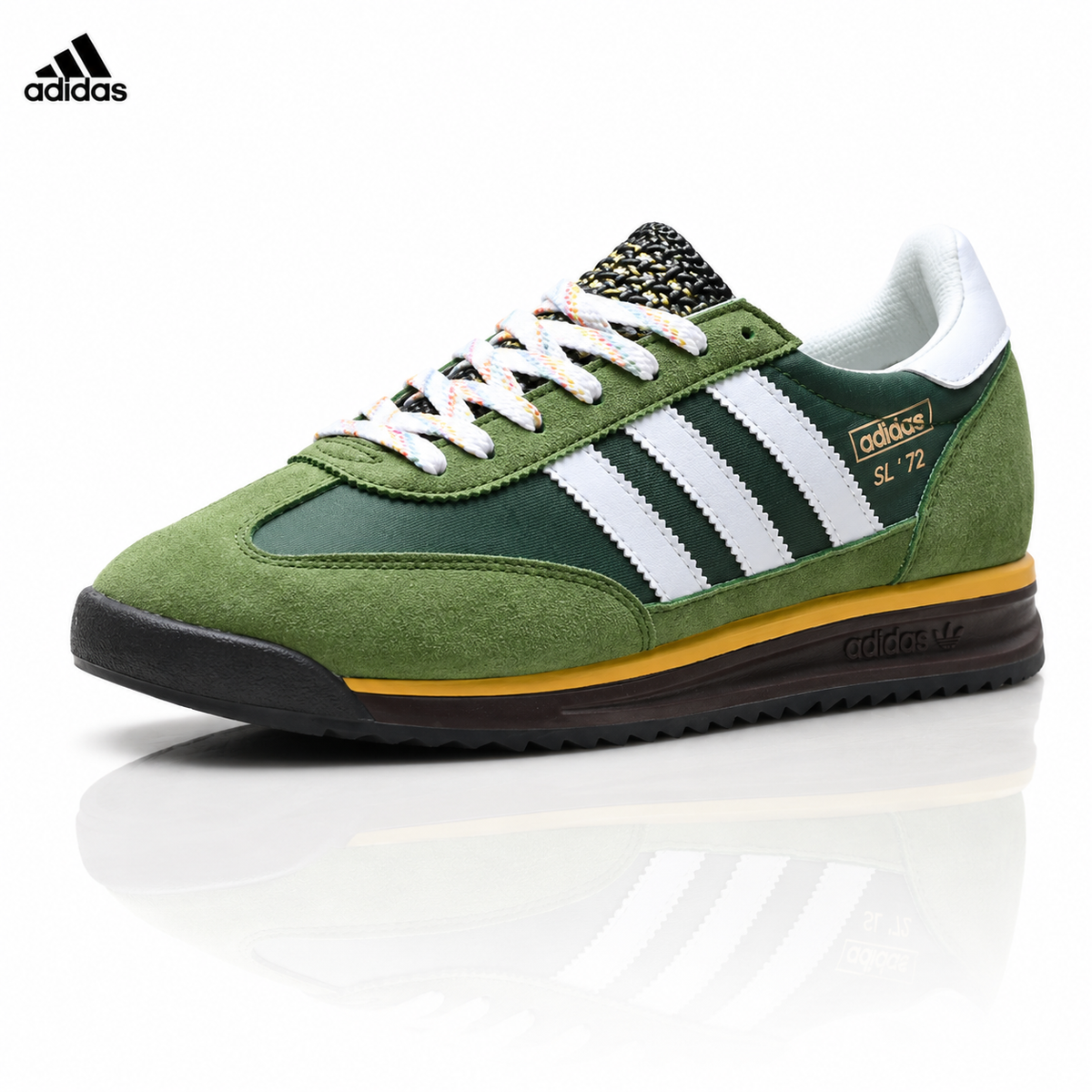 Adidas SL 72 Green Retro Sneakers