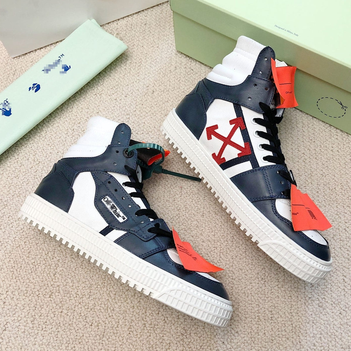 Off-White Arrow logo high-top sneakers#13