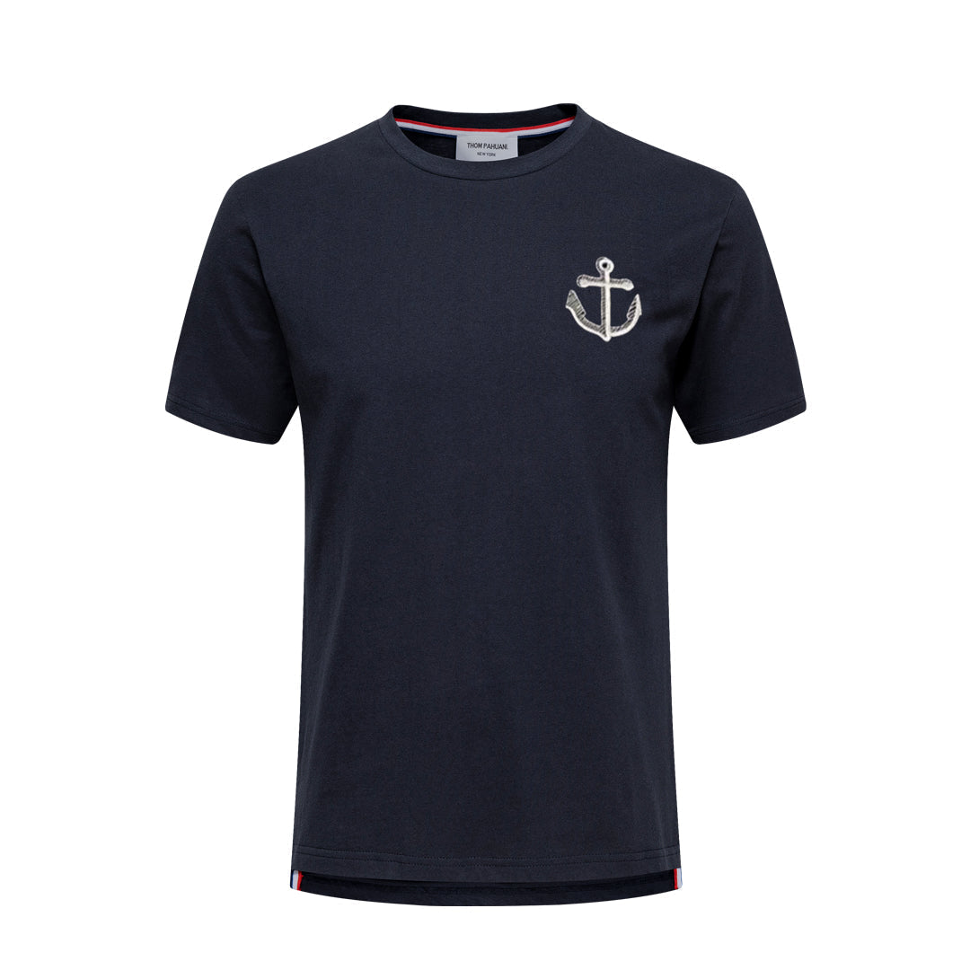 Thom Browne Anchor embroidery T-shirt