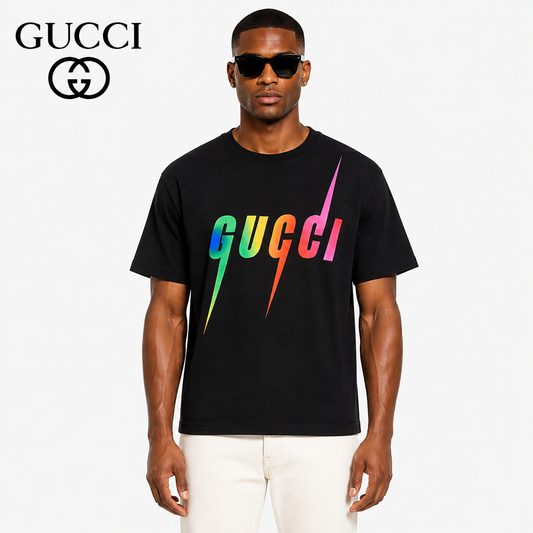 Gucci Rainbow Blade Logo Oversized T-Shirt