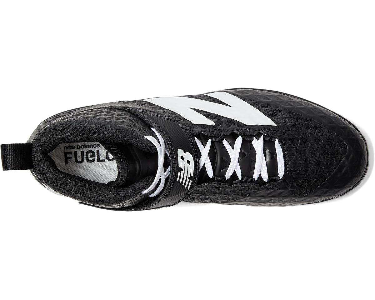 Men's New Balance Fuelcell 4040 V8 Mid-molded Baseball Cleats Black/White