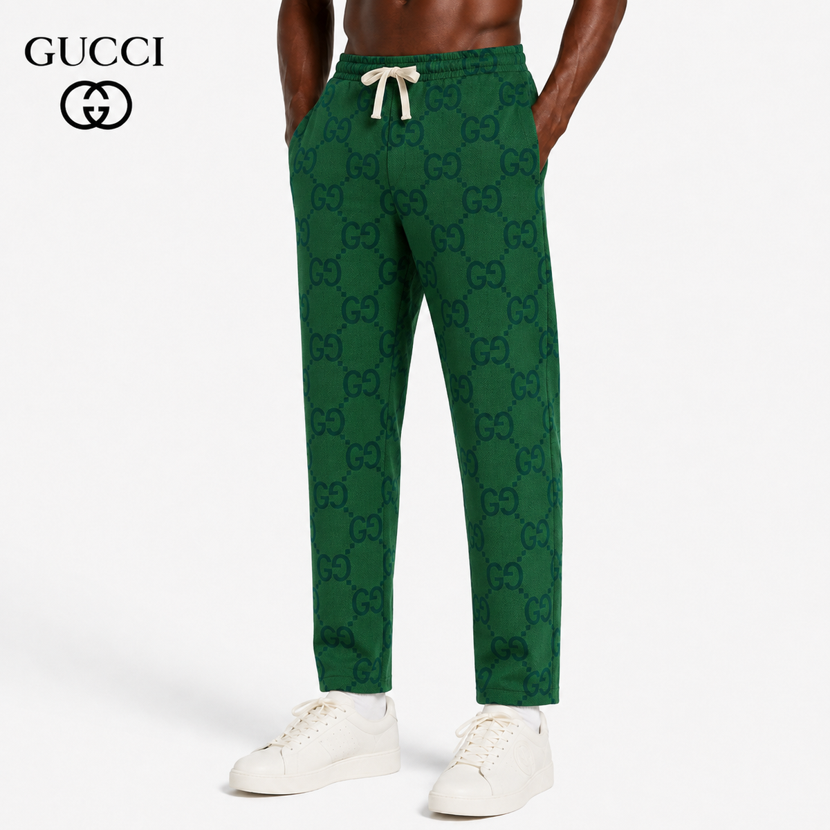 Gucci GG Monogram Jacquard Jogger Pants