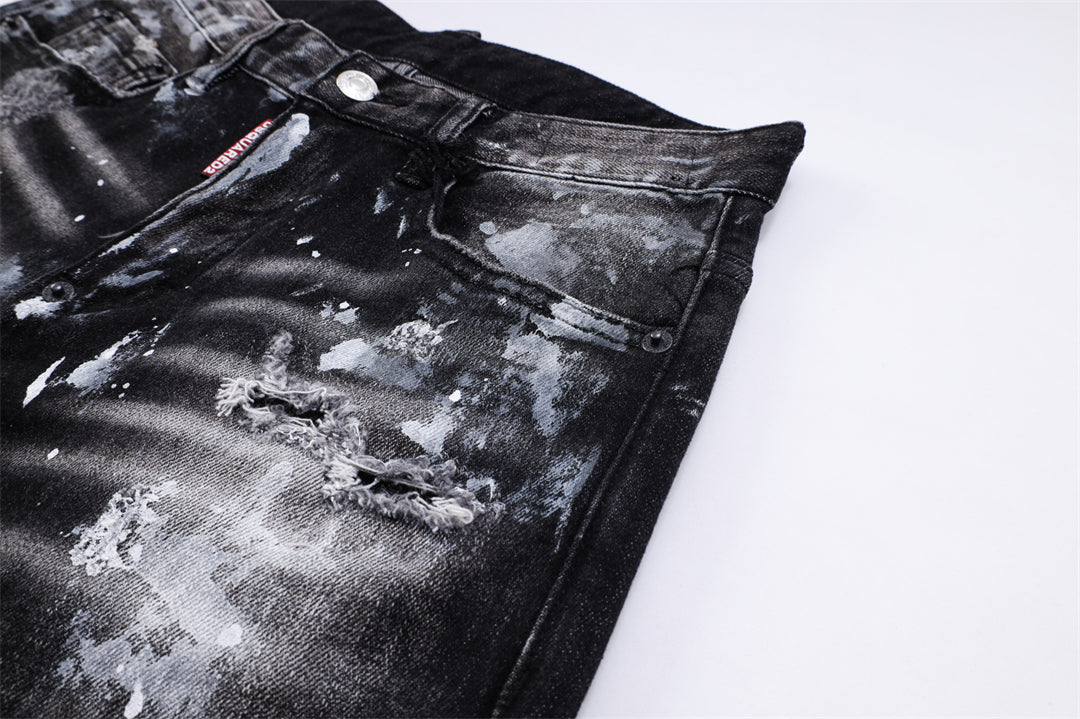 dsquared2 New Ink Splash Man Hole Jeans