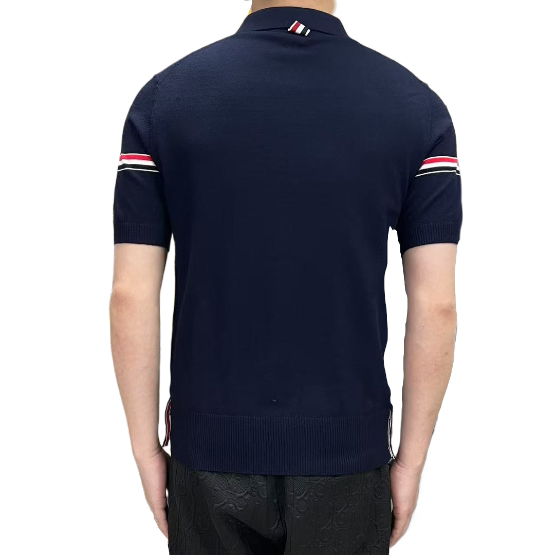 Thom Browne  2025ss Men Wool POLO T-shirt