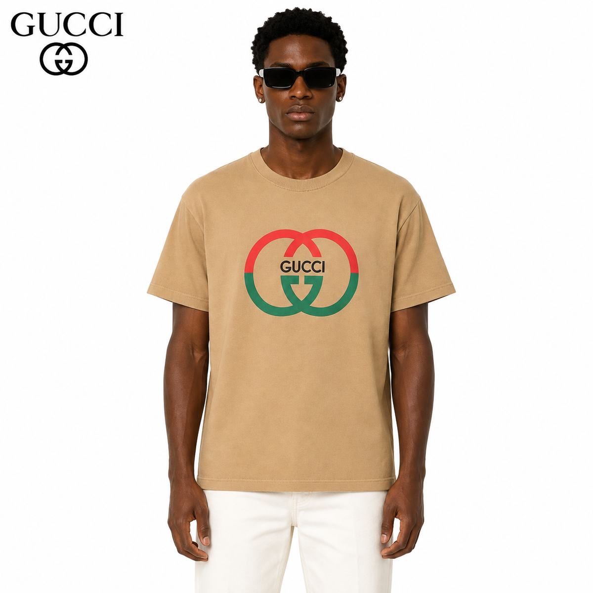 Gucci Double G Interlocking Logo T-Shirt