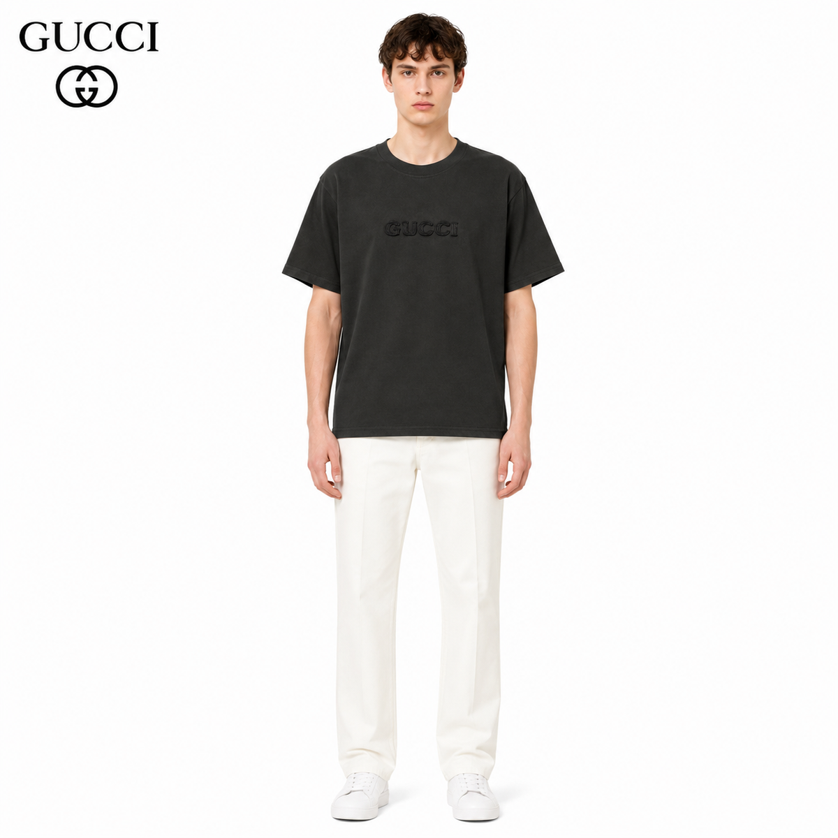 Gucci Signature Embossed Logo Oversized T-Shirt