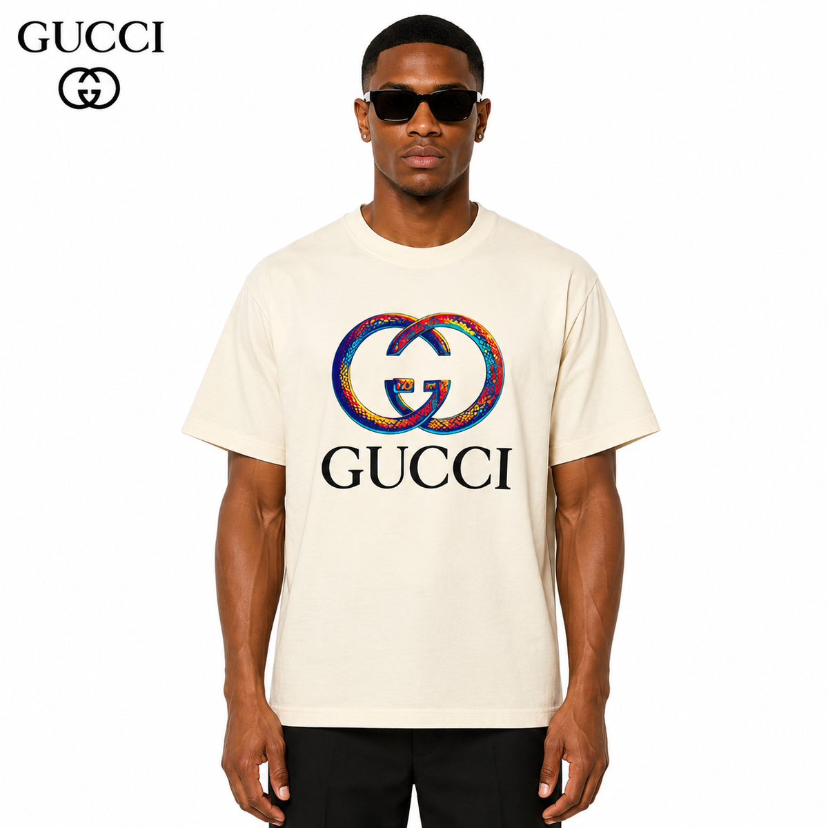 Gucci Double G Multicolor Logo T-Shirt