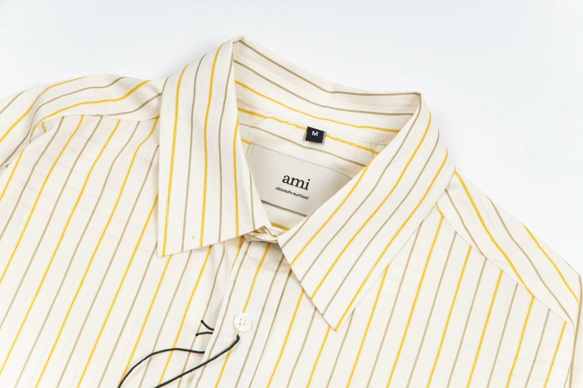 AMI PARIS Unisex striped shirt