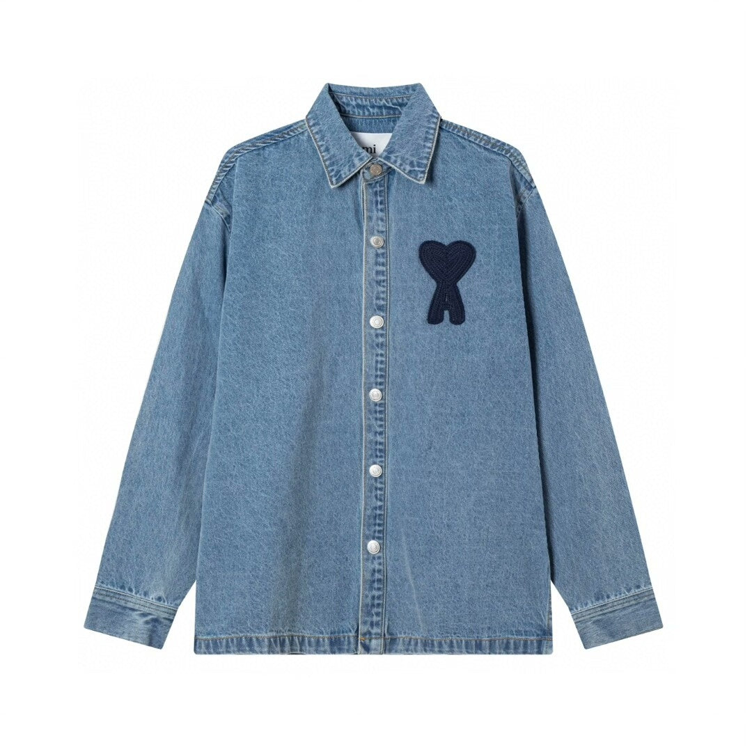 AMI PARIS  Unisex denim shirt