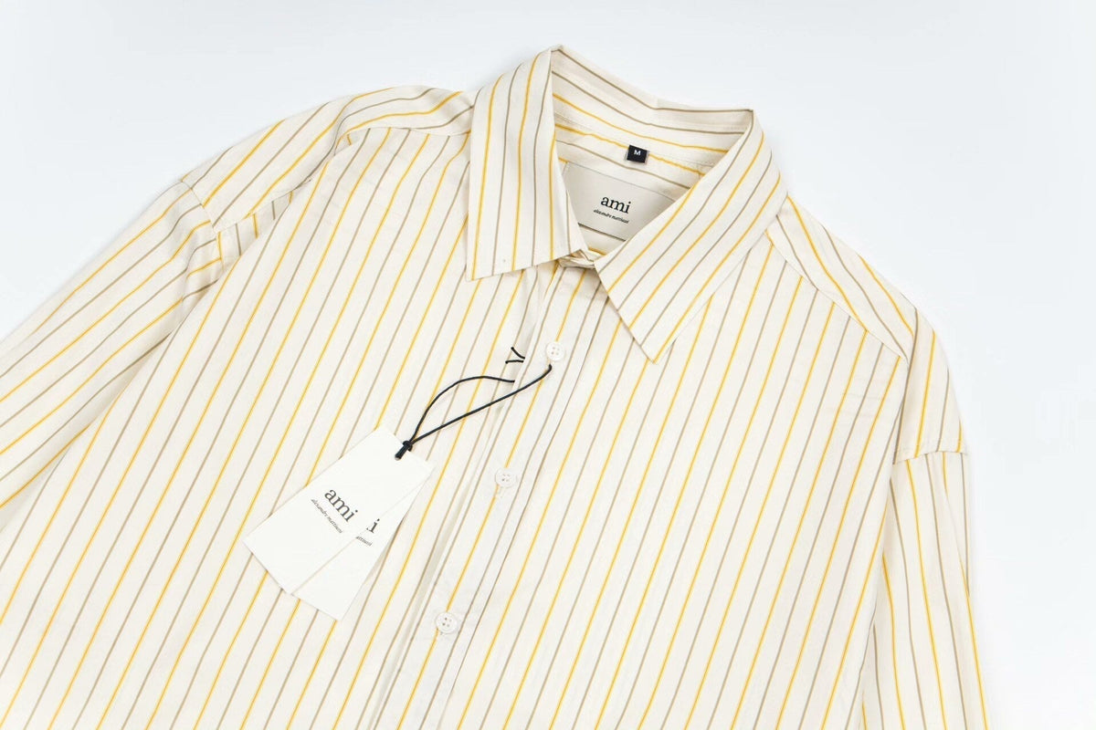 AMI PARIS Unisex striped shirt