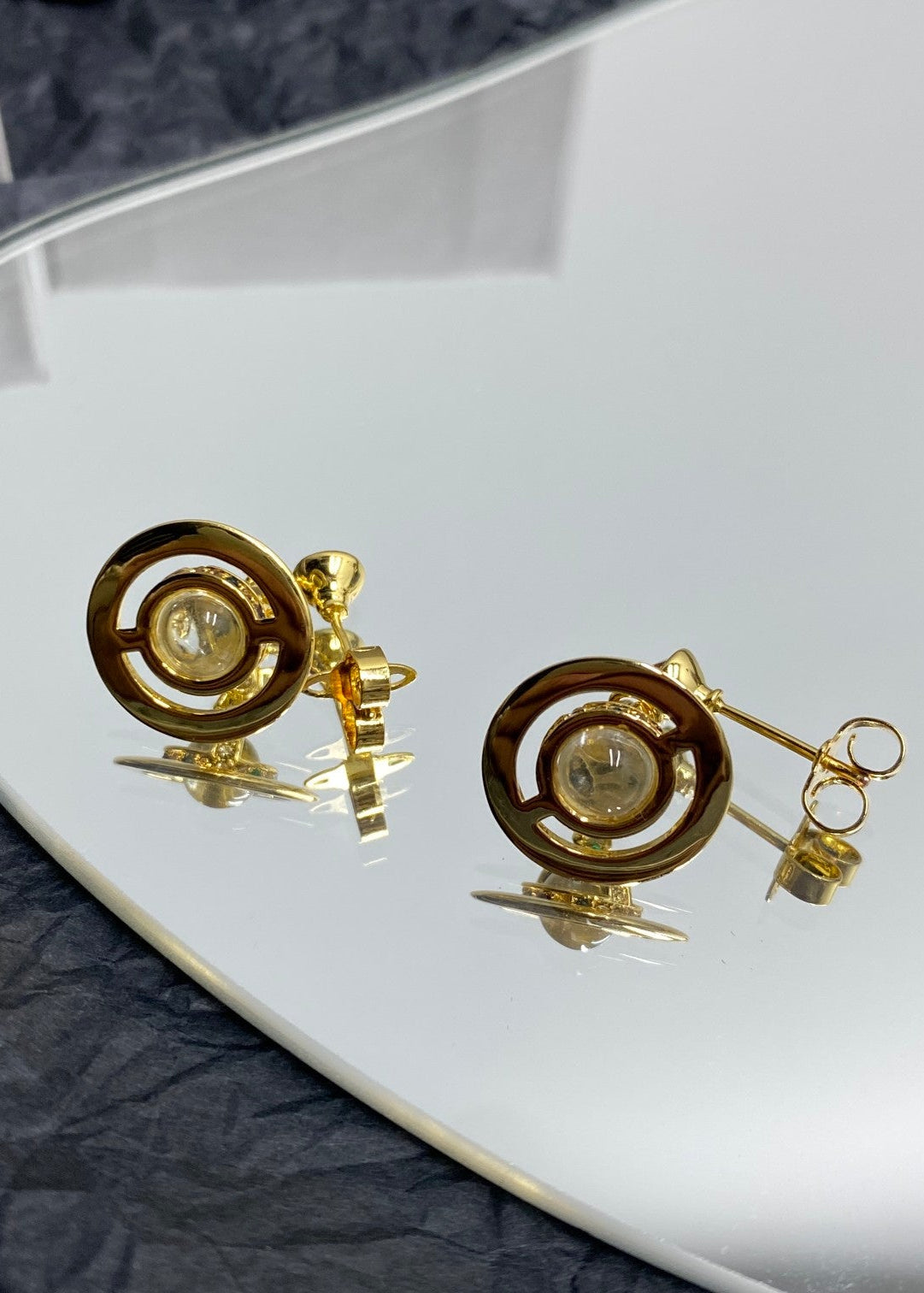 Vivienne Westwood Crystal Planet Earrings