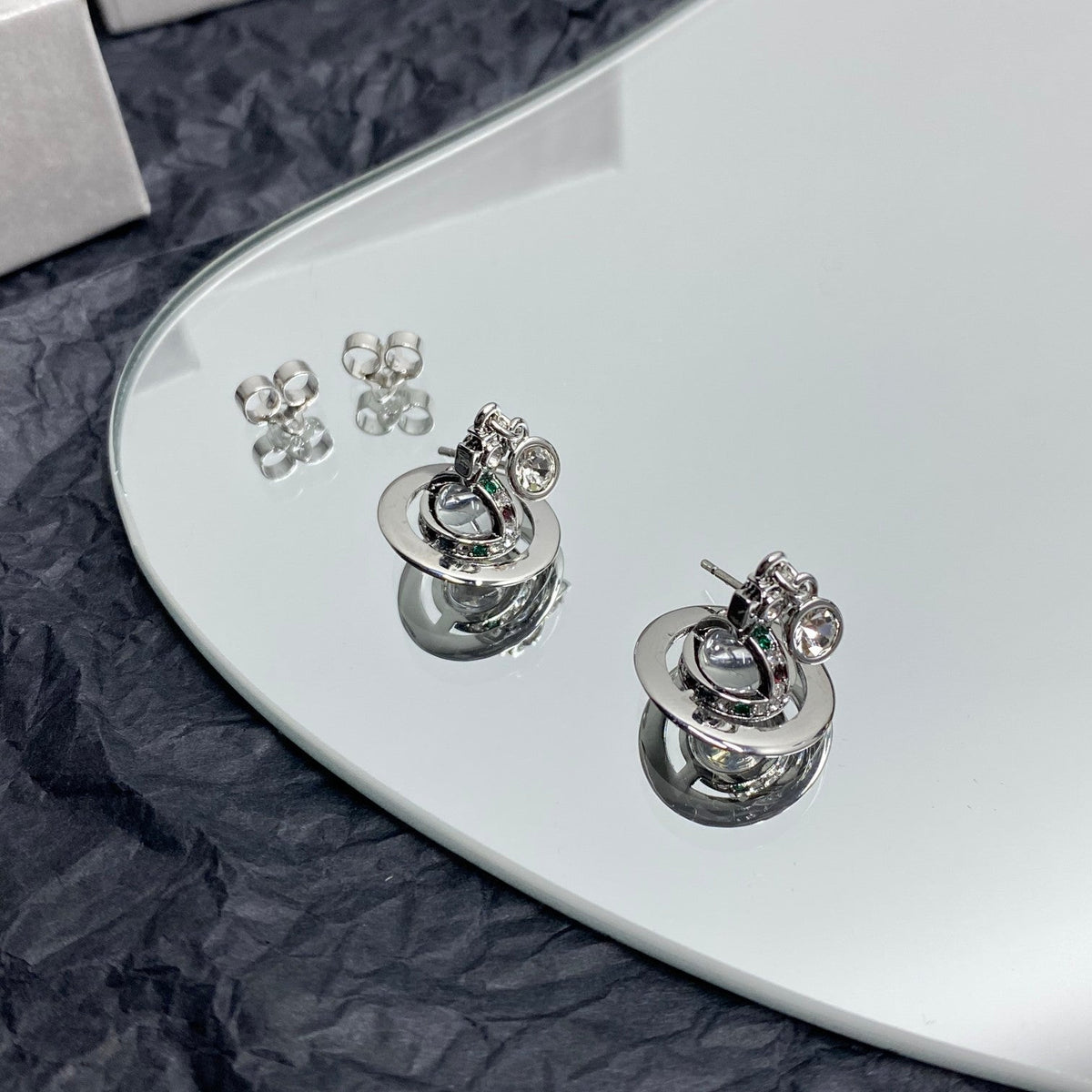 Vivienne Westwood Crystal Planet Earrings