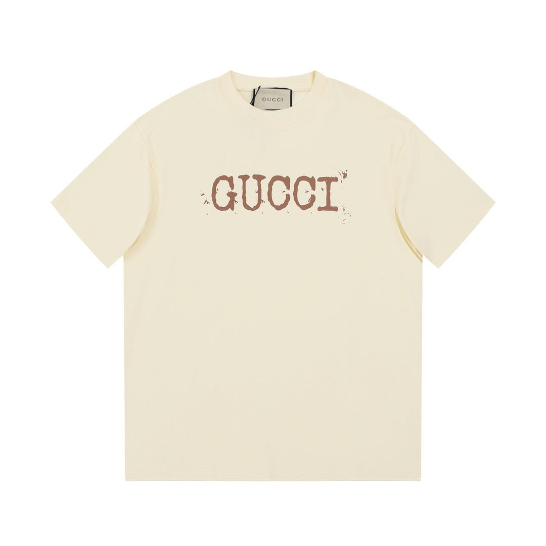 Gucci Distressed Logo Oversized T-Shirt