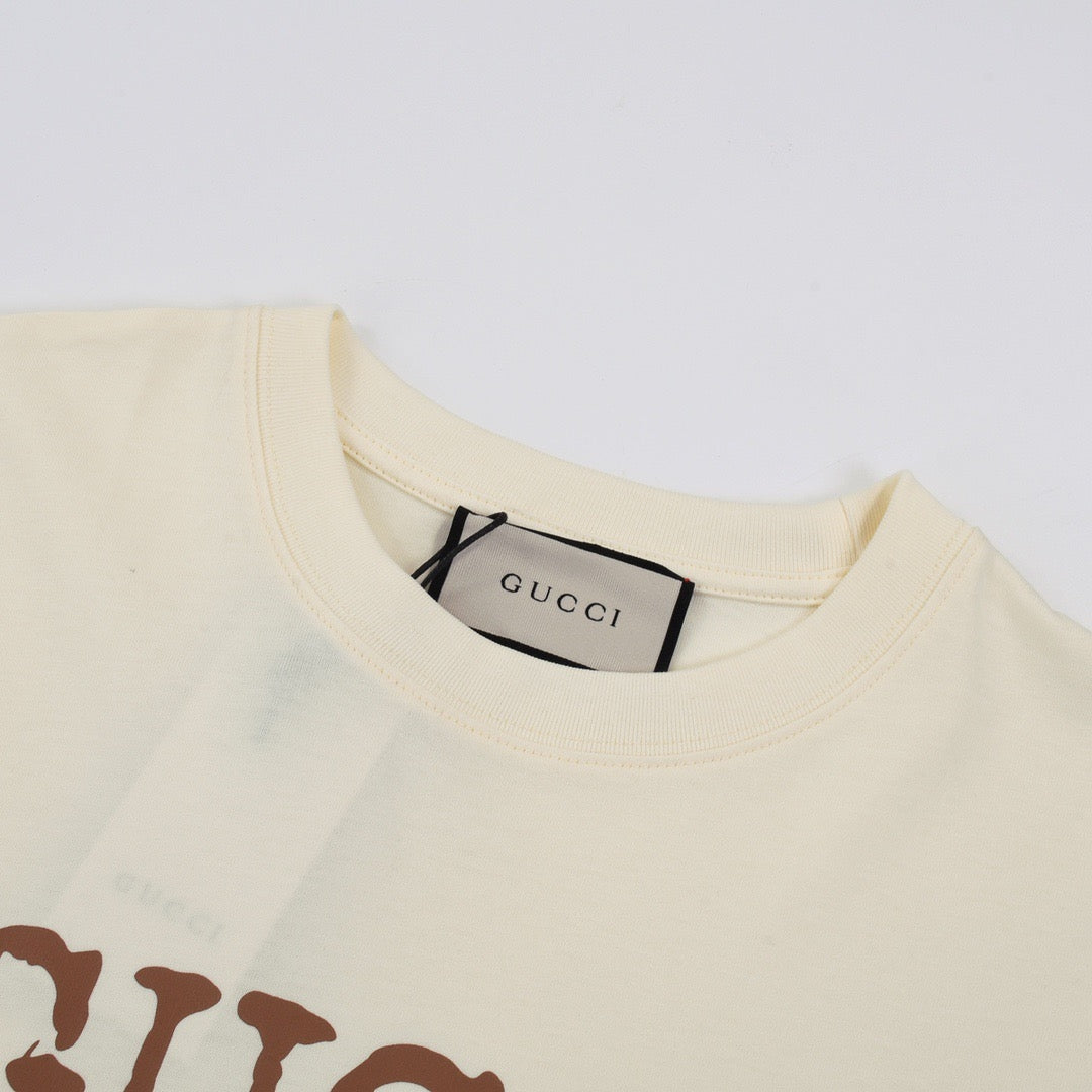 Gucci Distressed Logo Oversized T-Shirt