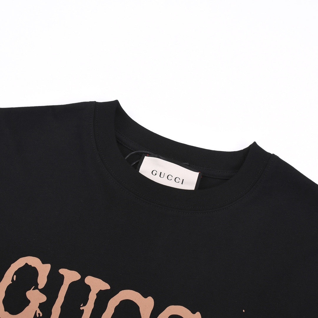 Gucci Distressed Logo Oversized T-Shirt