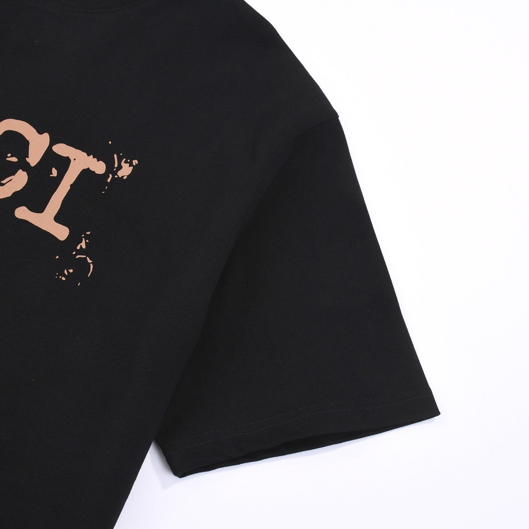 Gucci Distressed Logo Oversized T-Shirt