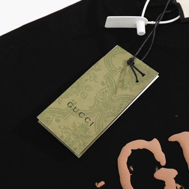 Gucci Distressed Logo Oversized T-Shirt