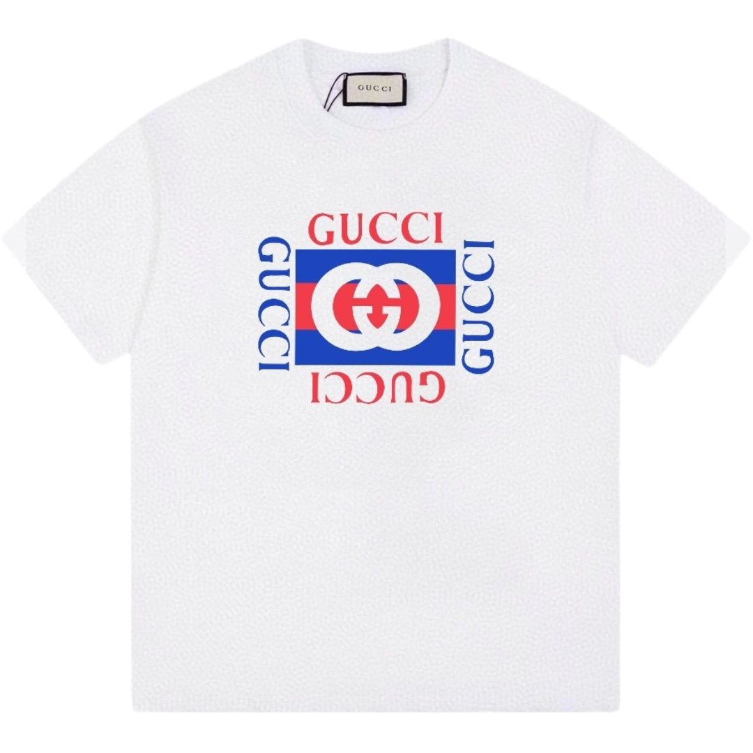 Gucci Interlocking GG Multi-Direction Logo Print T-Shirt