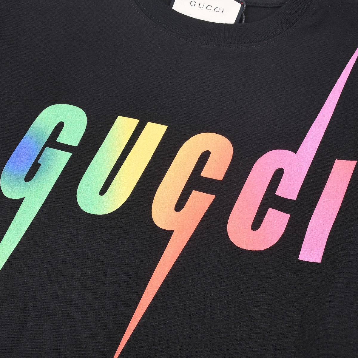 Gucci Rainbow Blade Logo Oversized T-Shirt