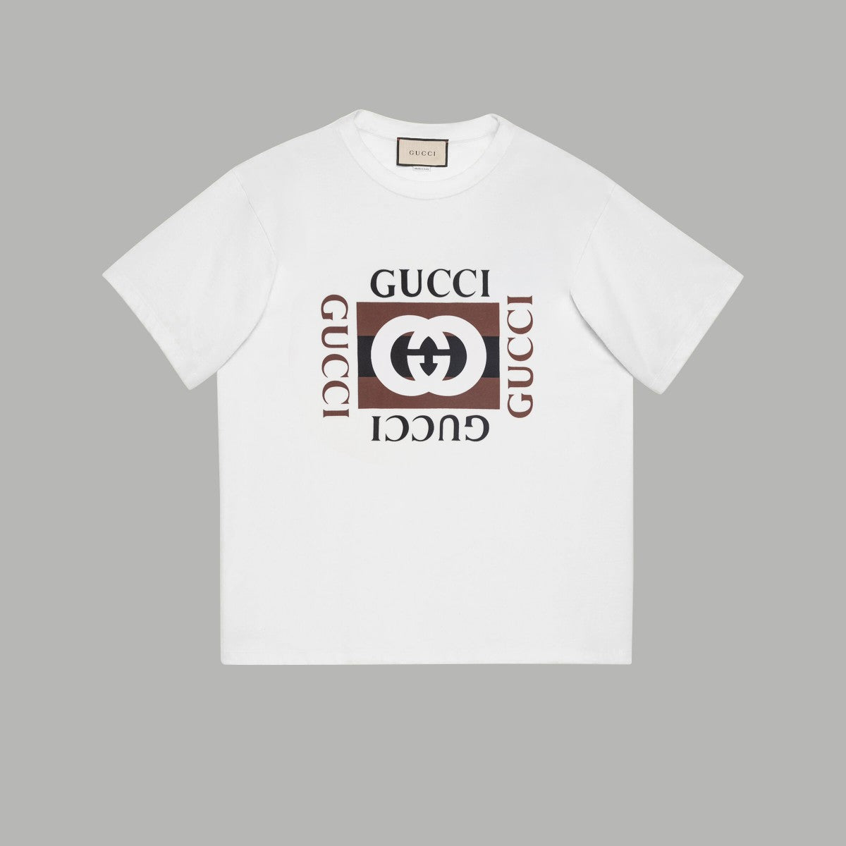 Gucci Signature GG Logo Print T-Shirt