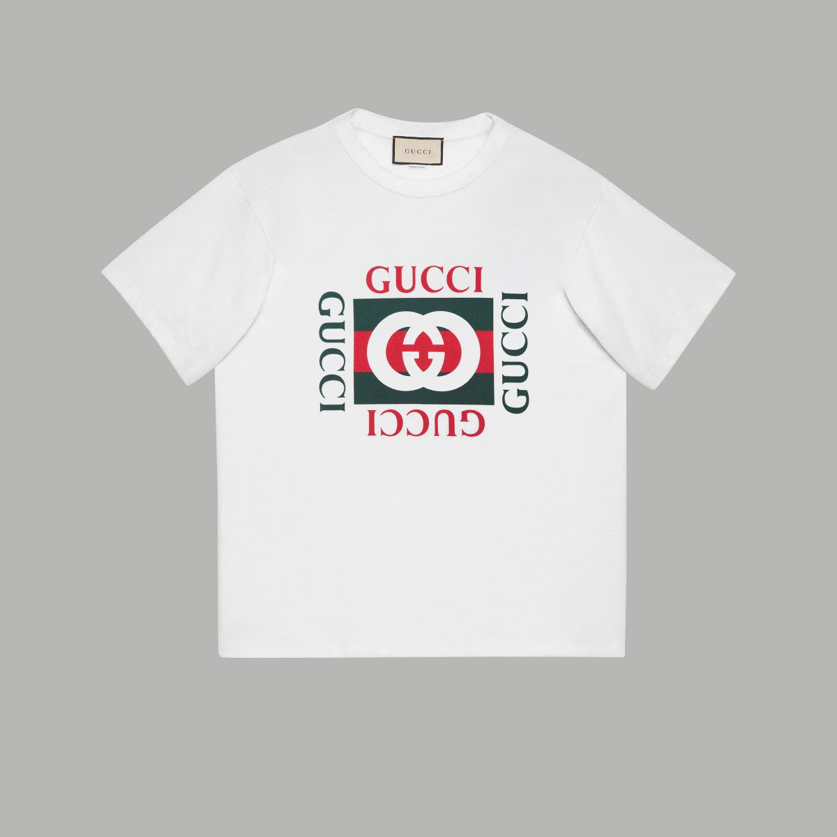 Gucci Signature GG Logo Print T-Shirt