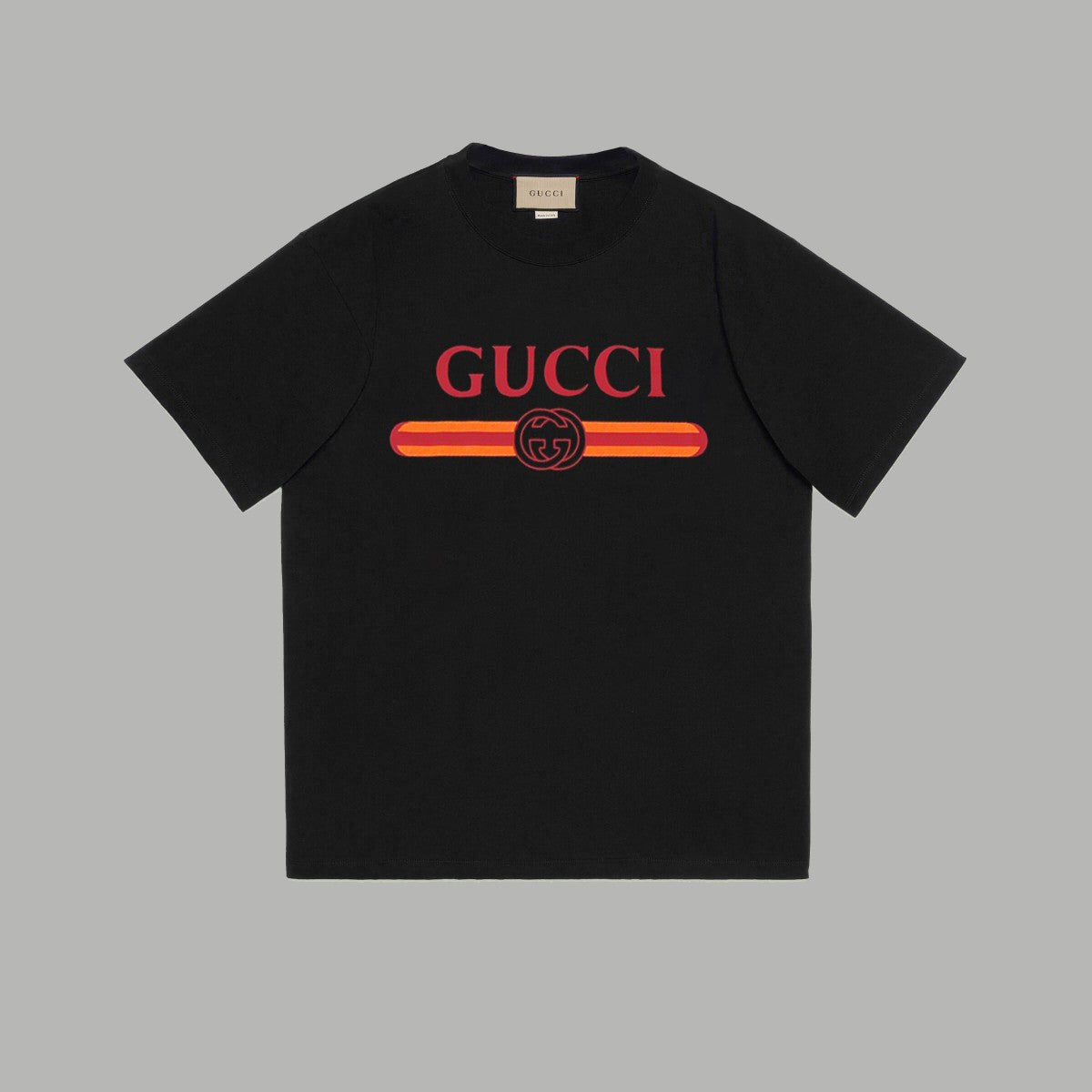 Gucci Signature GG Logo Print T-Shirt