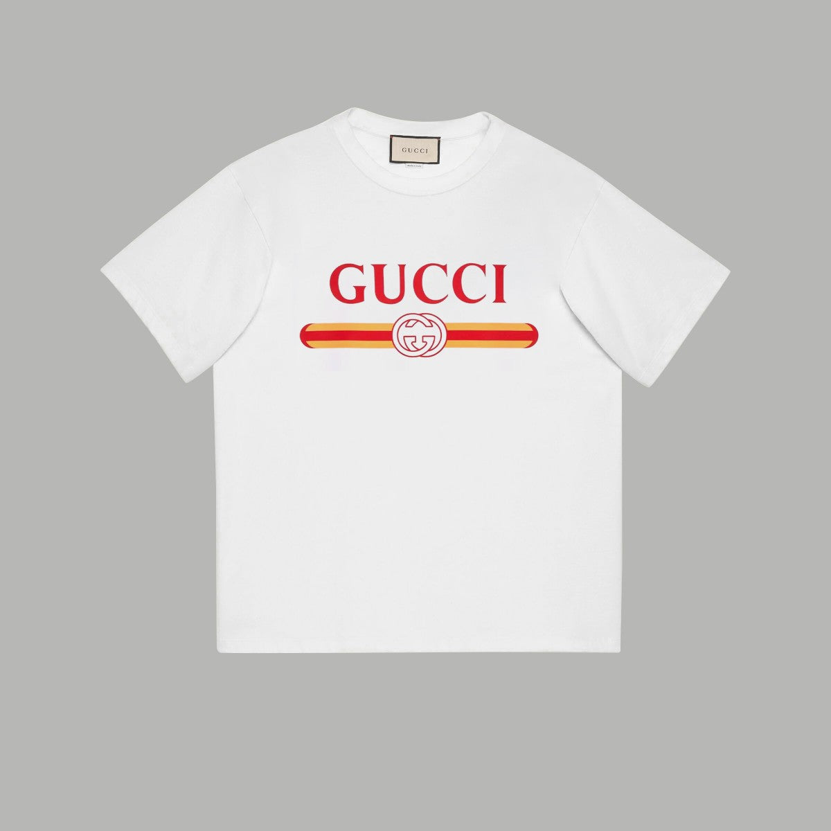 Gucci Signature GG Logo Print T-Shirt