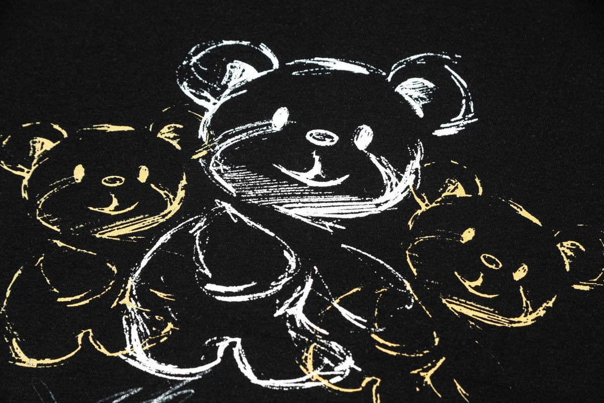 Gucci Teddy Bear Sketch Graphic T-Shirt