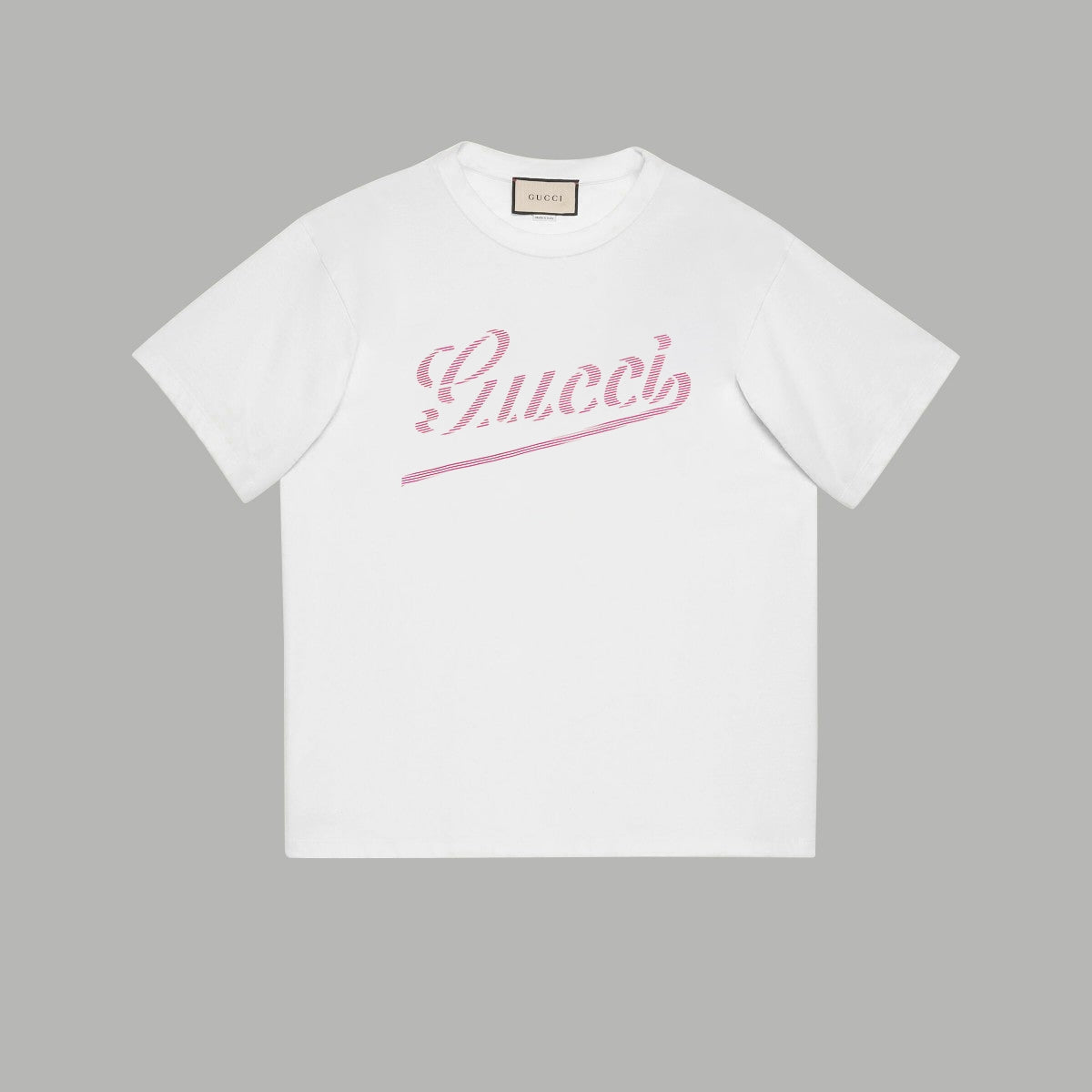 Gucci Signature GG Logo Print T-Shirt