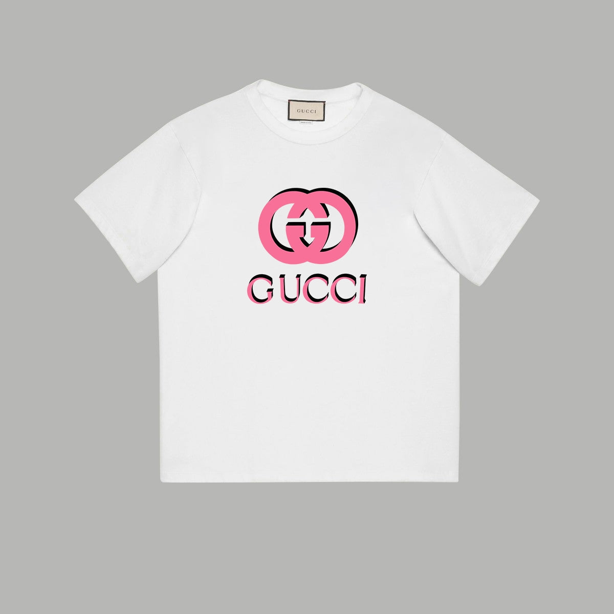 Gucci Signature GG Logo Print T-Shirt