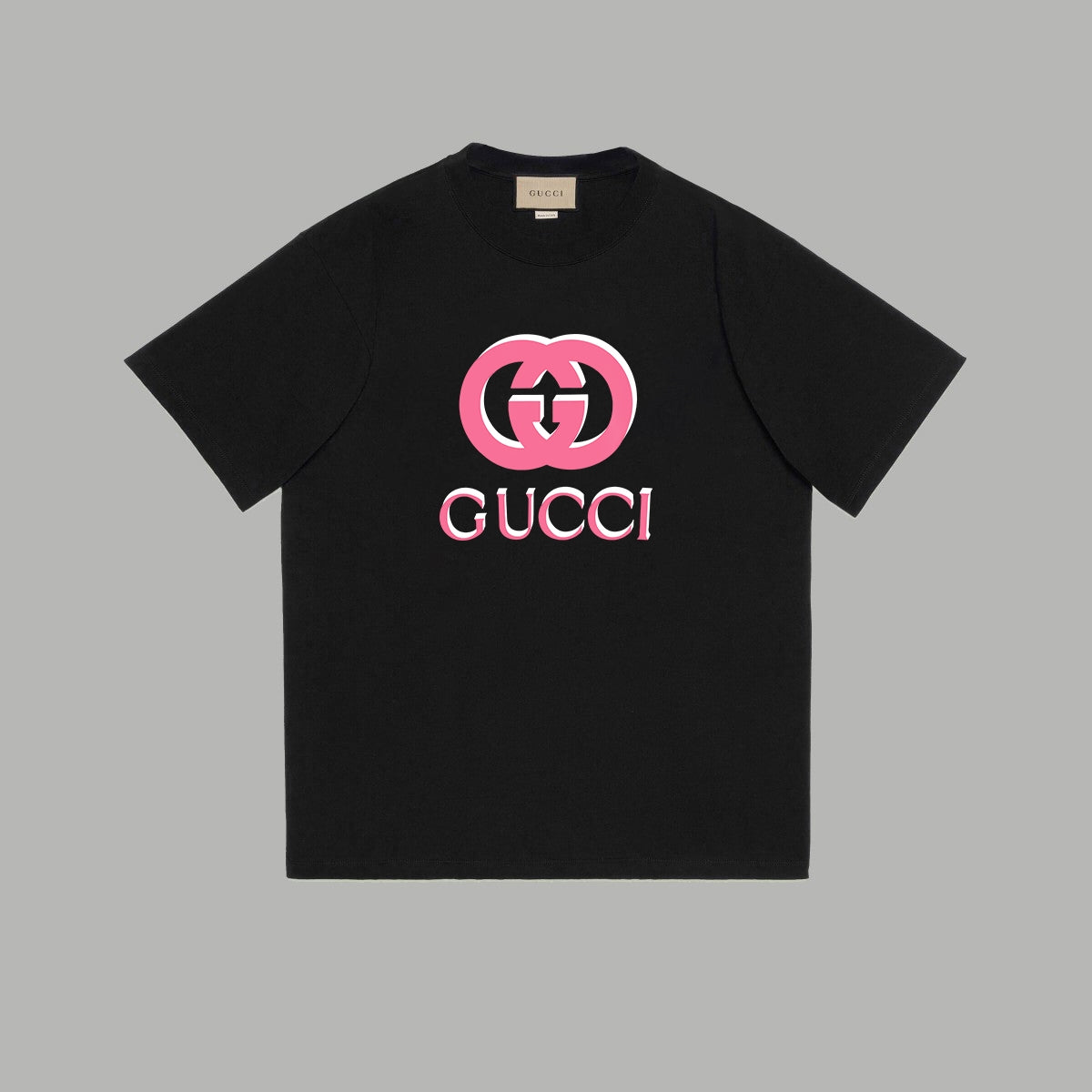 Gucci Signature GG Logo Print T-Shirt